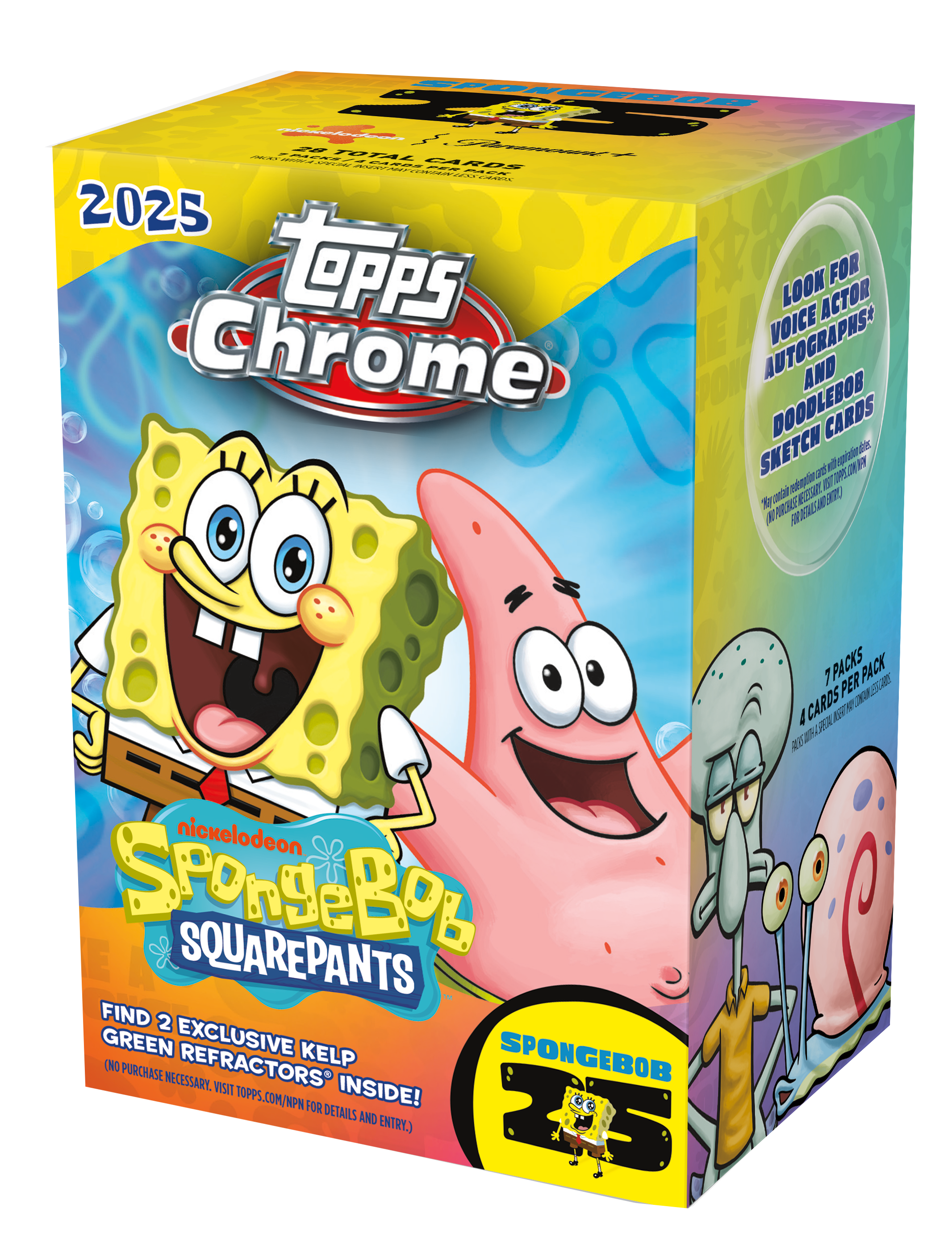 2025 Topps Chrome® SpongeBob 25th Anniversary - Value Box