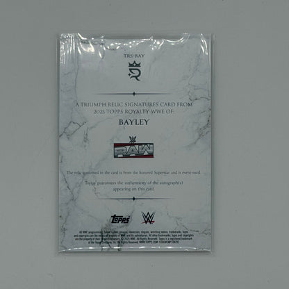 Bayley Royalty Topps WWE 2025 Auto Patch /10