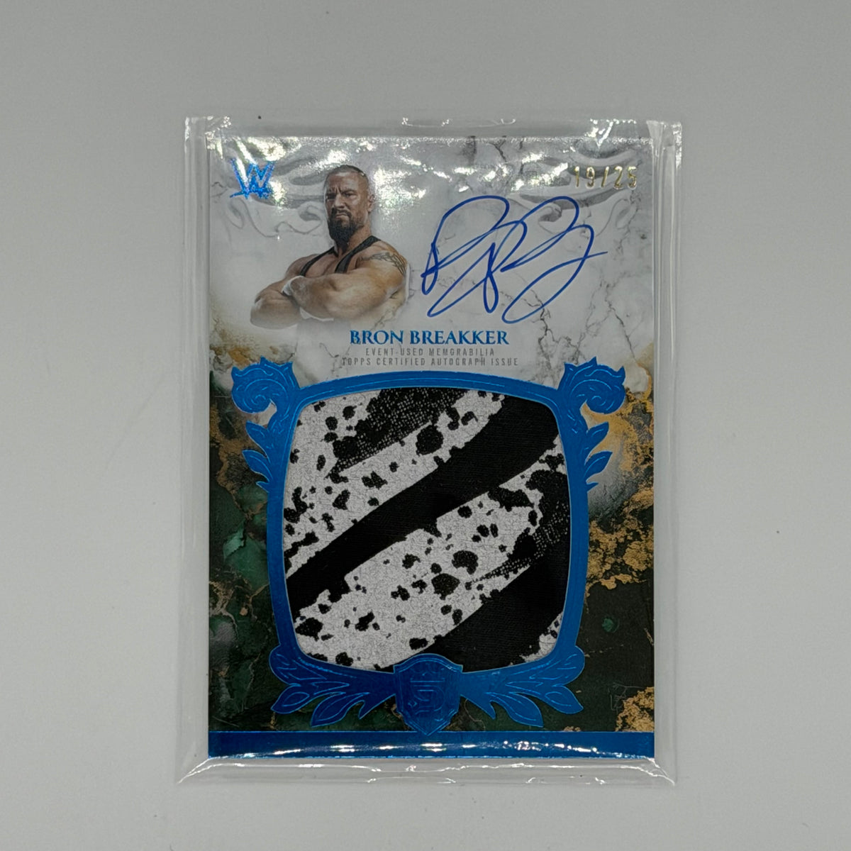 Bron Breakker Royalty Topps WWE Patch Auto /25
