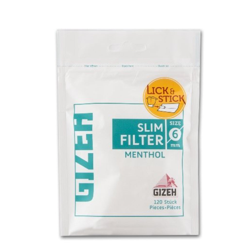 Gizeh Slim Filter Menthol 6mm