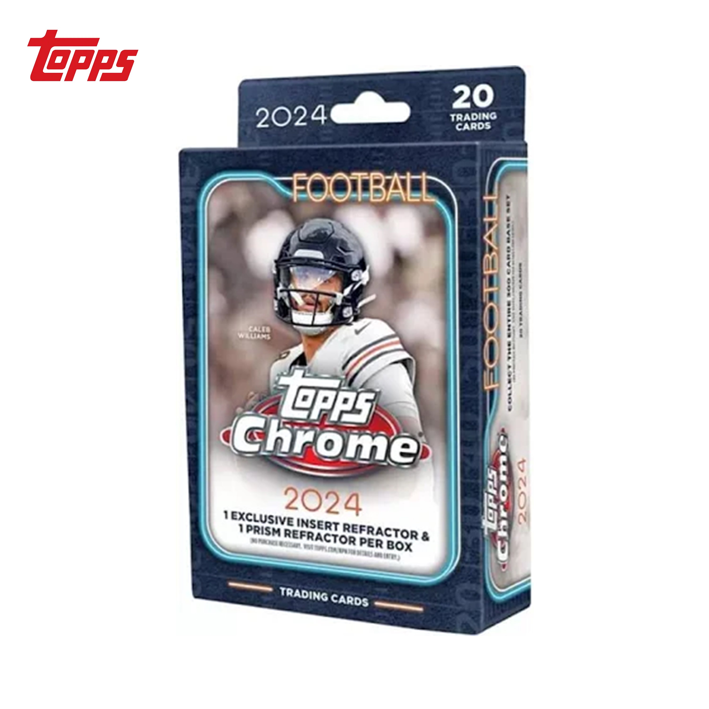 Topps Football Chrome 2024 Hanger Pack Case