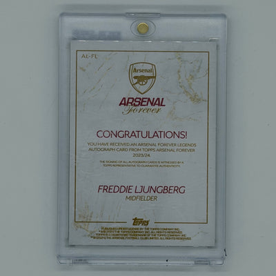 Freddie Ljungberg Arsenal Forever Gold Auto /49