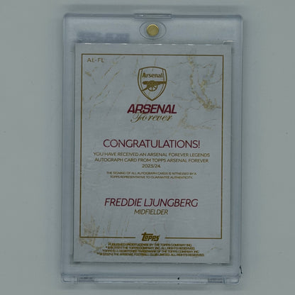 Freddie Ljungberg Arsenal Forever Gold Auto /49