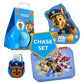 Paw Patrol Chase Set (Plüschkissen, Pflaster, Desinfektionsgel und Badekugel)
