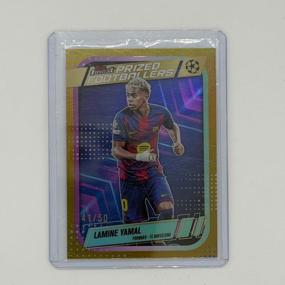 Lamine Yamal FC Barcelona Soccer Topps 2025-26 Finest /50