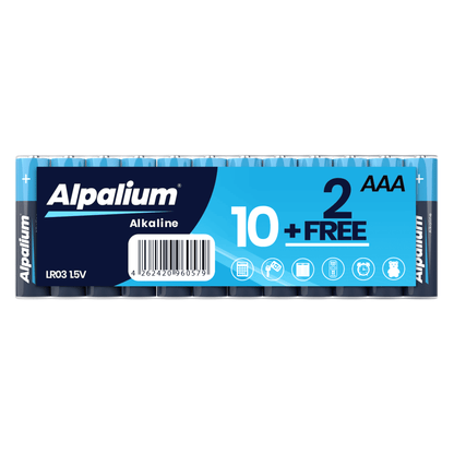 Alpalium AAA Batterien 10+2 Set