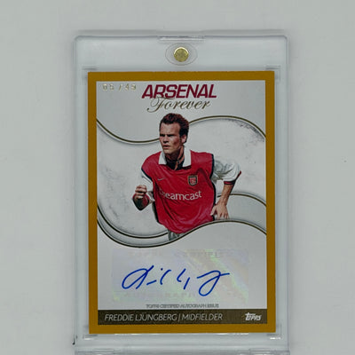 Freddie Ljungberg Arsenal Forever Gold Auto /49