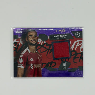 Cody Gakpo Liverpool Fc Flagship UCC Topps Relic /250