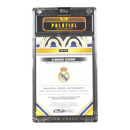 Clarence Seedorf 12/15 Autograph - 2024/25 Topps® Palatial Real Madrid (Ungraded Card) Kommissionsware