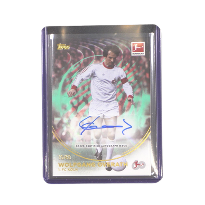 Wolfgang Overath Autograph 15/40 - Topps 60 Jahre Bundesliga ( Ungraded Card )