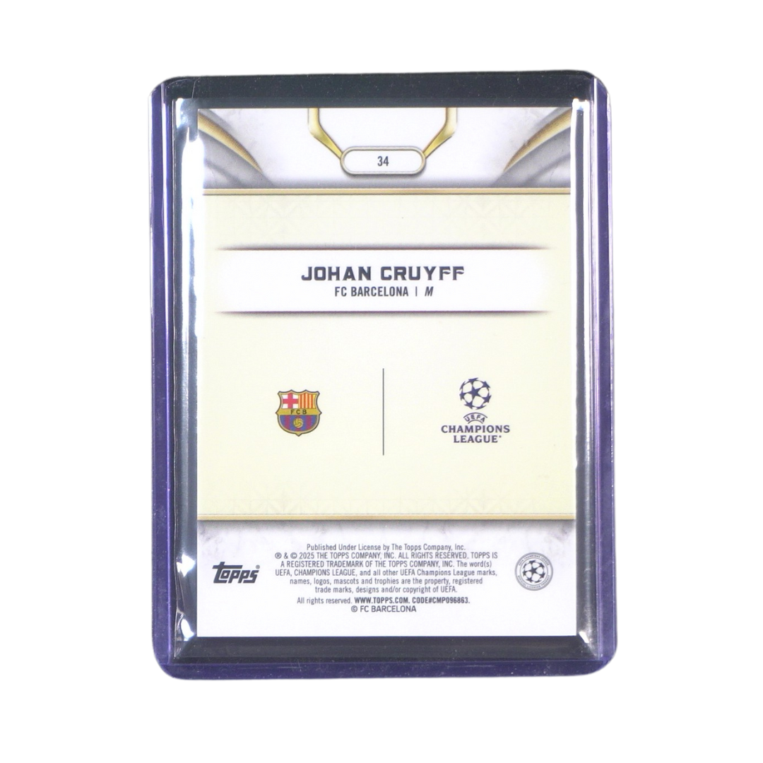 Johan Cruyff 53/75 Numbered Card - 2024/25 Topps Reverence UEFA Club Competitions (Ungraded Card)