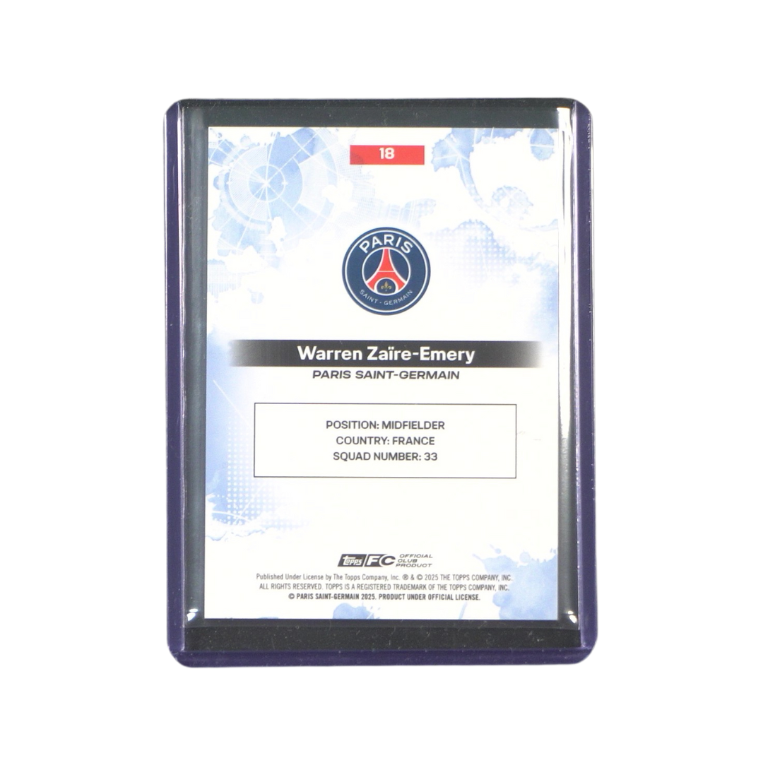 Zaire-Emery 20/75 Numbered Card - 2024/25 Topps Exhibition Paris Saint-Germain (Ungraded Card)