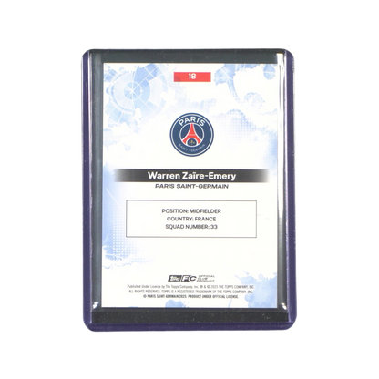Zaire-Emery 20/75 Numbered Card - 2024/25 Topps Exhibition Paris Saint-Germain (Ungraded Card)