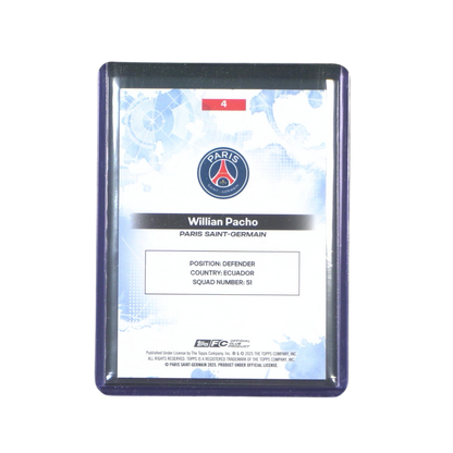 Pacho 04/50 Numbered Card - 2024/25 Topps Exhibition Paris Saint-Germain (Ungraded Card)
