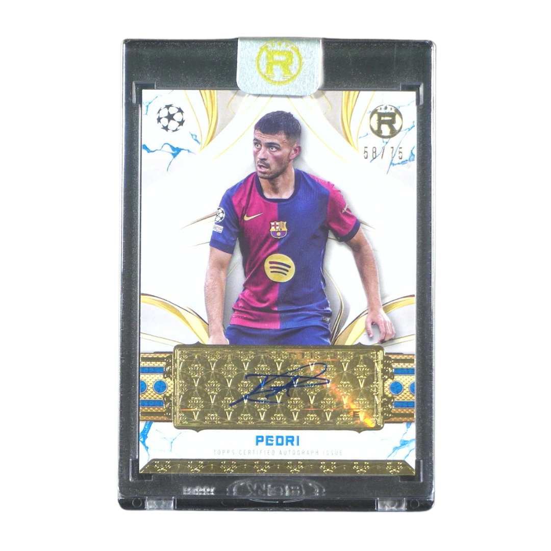 Pedri Autograph 58/75 - 2024/25 Topps Reverence UEFA Club Competitions (Ungraded Card)