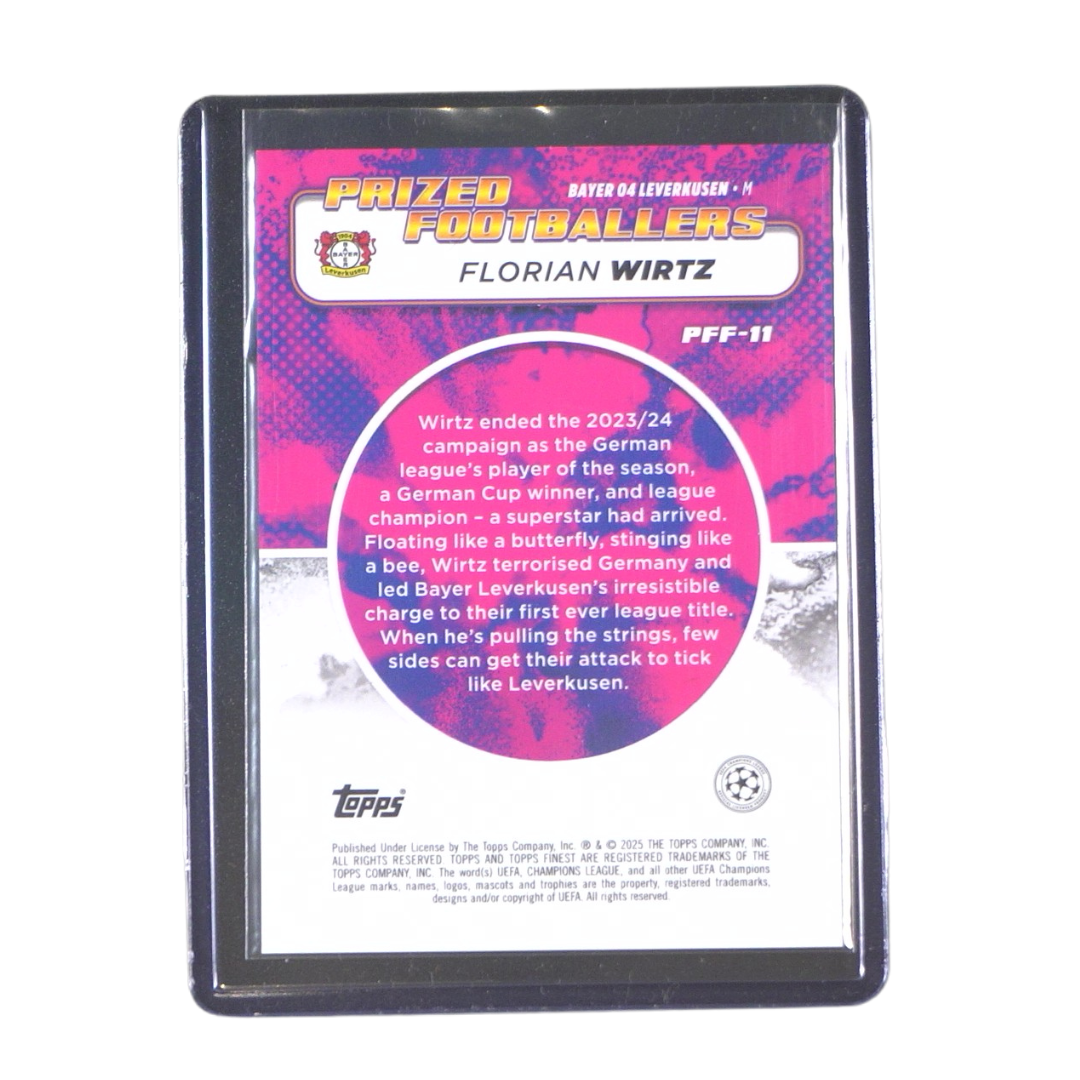 Florian Wirtz Prized Footballers - 2024/25 Topps Finest UEFA Club Competitions (Ungraded Card)