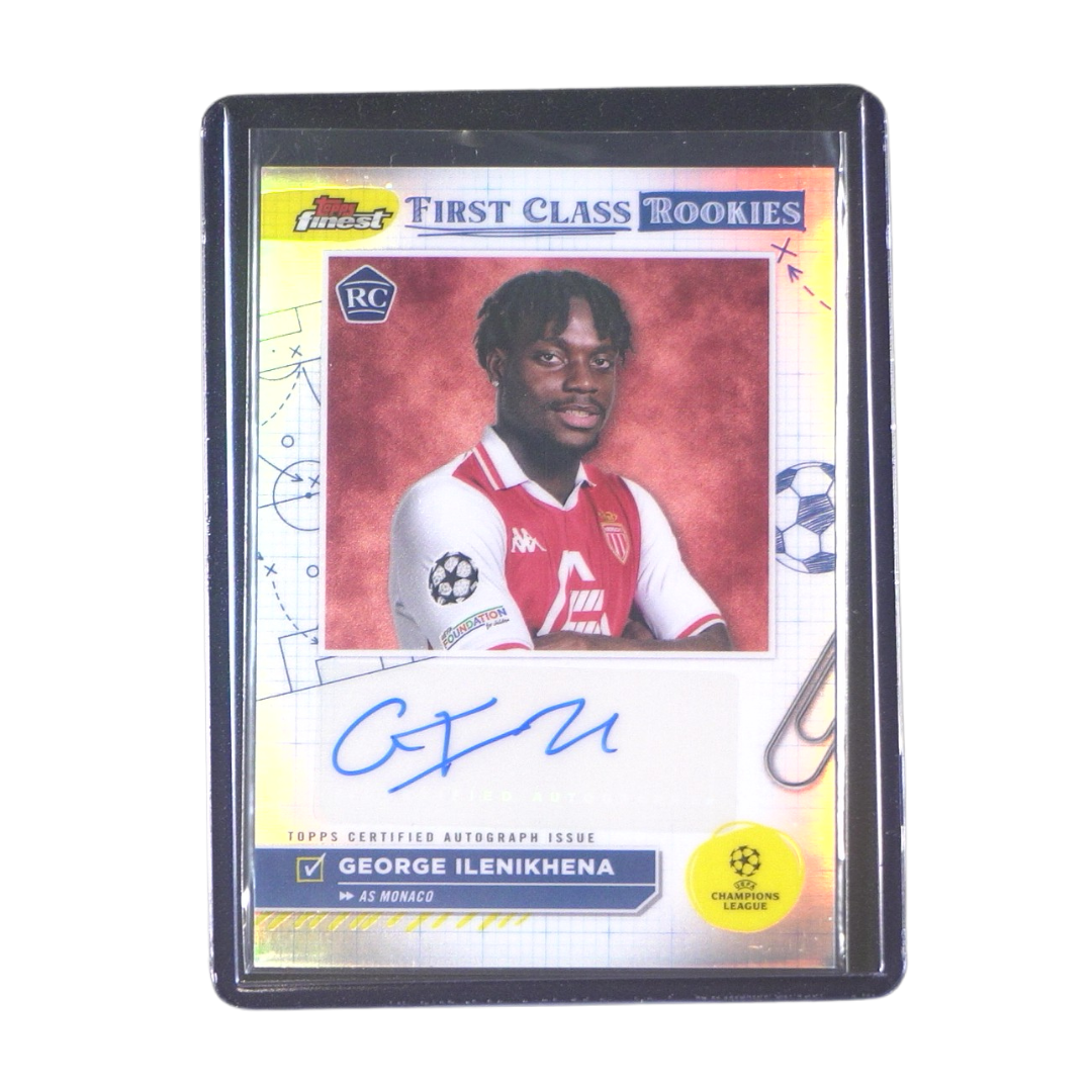 George Ilenikhena RC Base Autograph - 2024/25 Topps Finest UEFA Club Competitions (Ungraded Card)