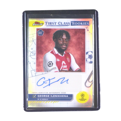 George Ilenikhena RC Base Autograph - 2024/25 Topps Finest UEFA Club Competitions (Ungraded Card)