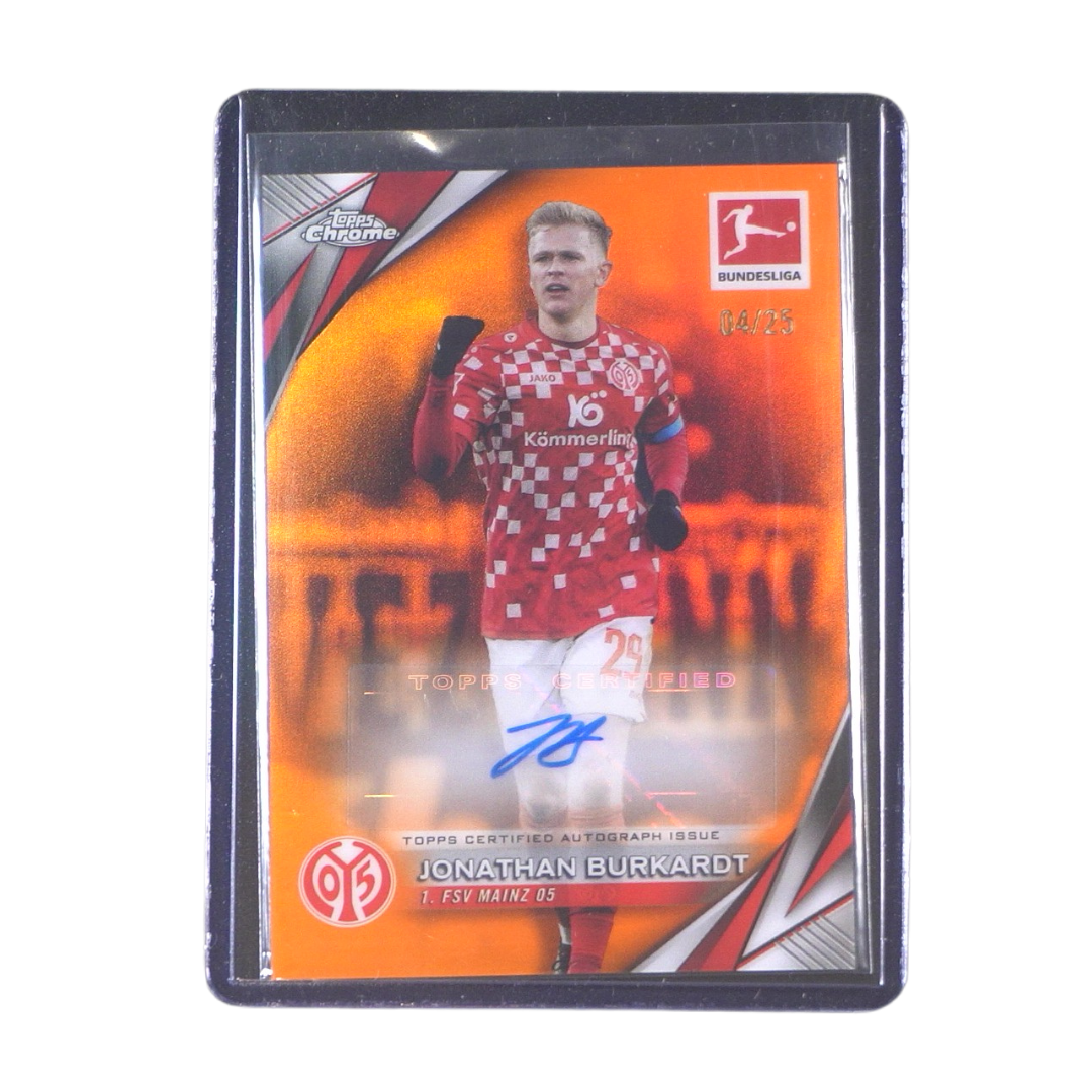 Jonathan Burkardt 04/25 Autograph - 2025 Topps Chrome® Bundesliga - Hobby Box (Ungraded Card)