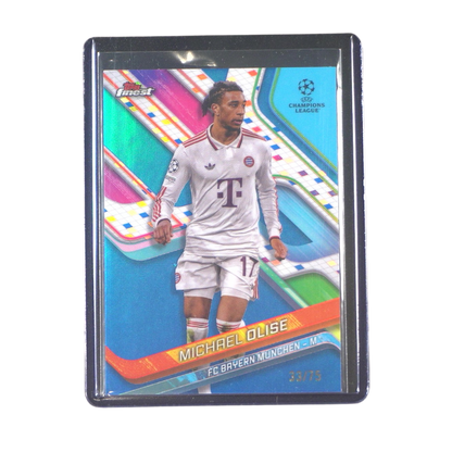 Michael Olise 33/75 Numberd Card - 2024/25 Topps Finest UEFA Club Competitions (Ungraded Card)