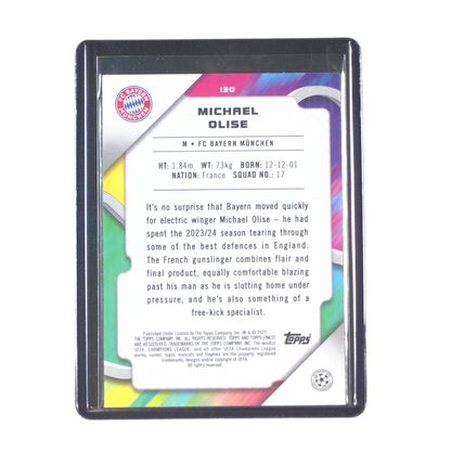 Michael Olise 33/75 Numberd Card - 2024/25 Topps Finest UEFA Club Competitions (Ungraded Card)