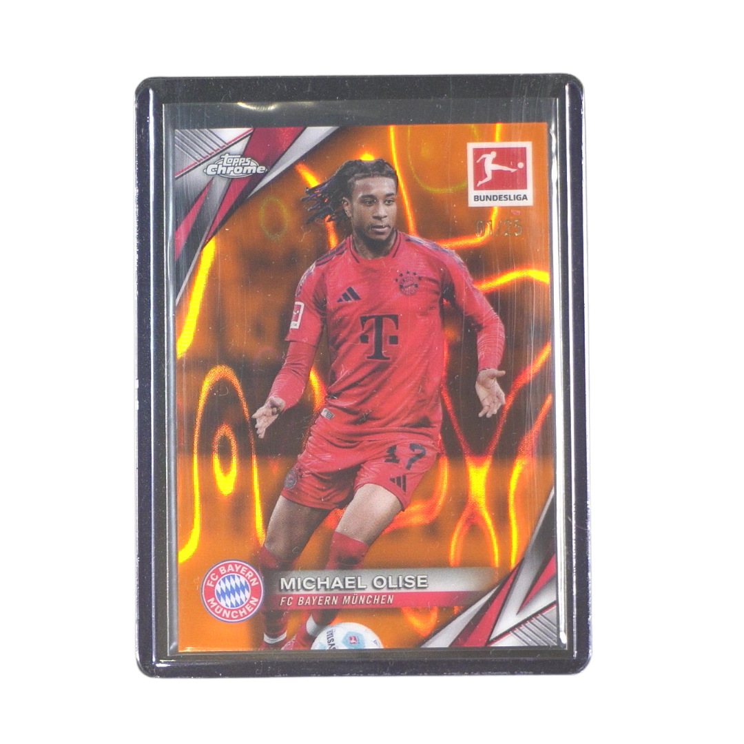 Michael Olise 01/25 Numberd Card - 2025 Topps Chrome® Bundesliga - Hobby Box (Ungraded Card)