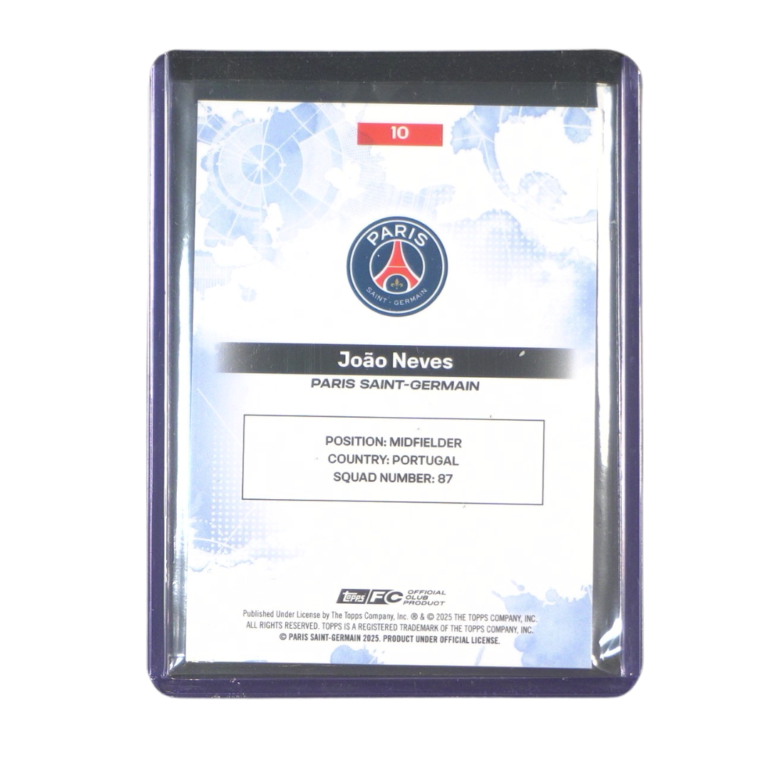 Neves 93/99 Numbered Card - 2024/25 Topps Exhibition Paris Saint-Germain (Ungraded Card)