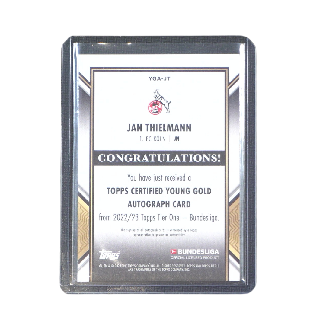 Jan Thielmann Autograph 01/50 - Topps Bundesliga Topps Tier One 22/23