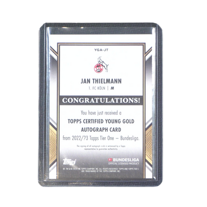 Jan Thielmann Autograph 01/50 - Topps Bundesliga Topps Tier One 22/23