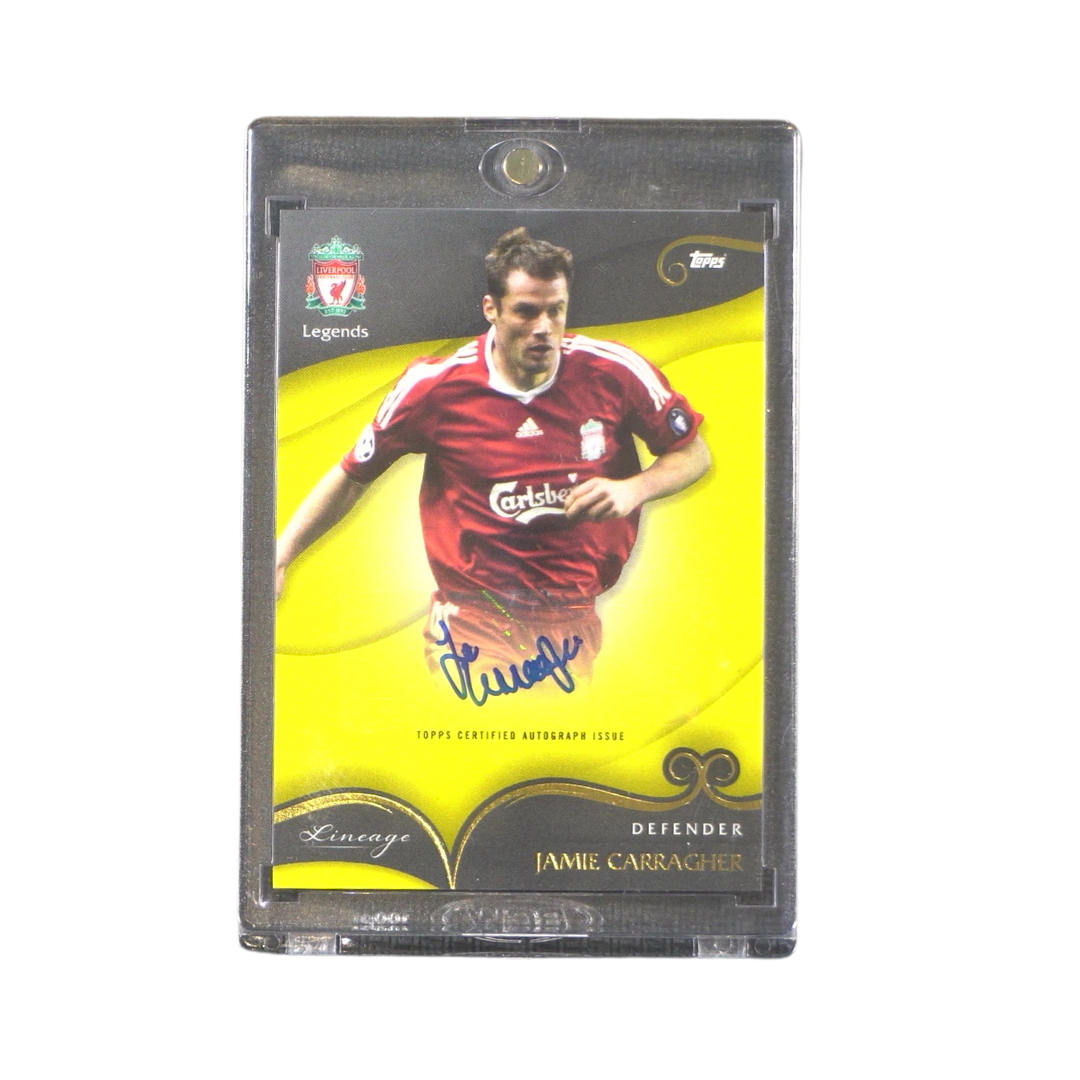 Jamie Carragher Autograph 17/75 - Topps Liverpool Lineage 2022/23