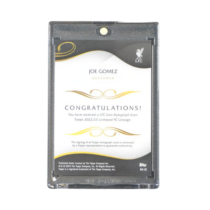 Joe Gomez Autograph - Topps Liverpool Lineage 2022/23