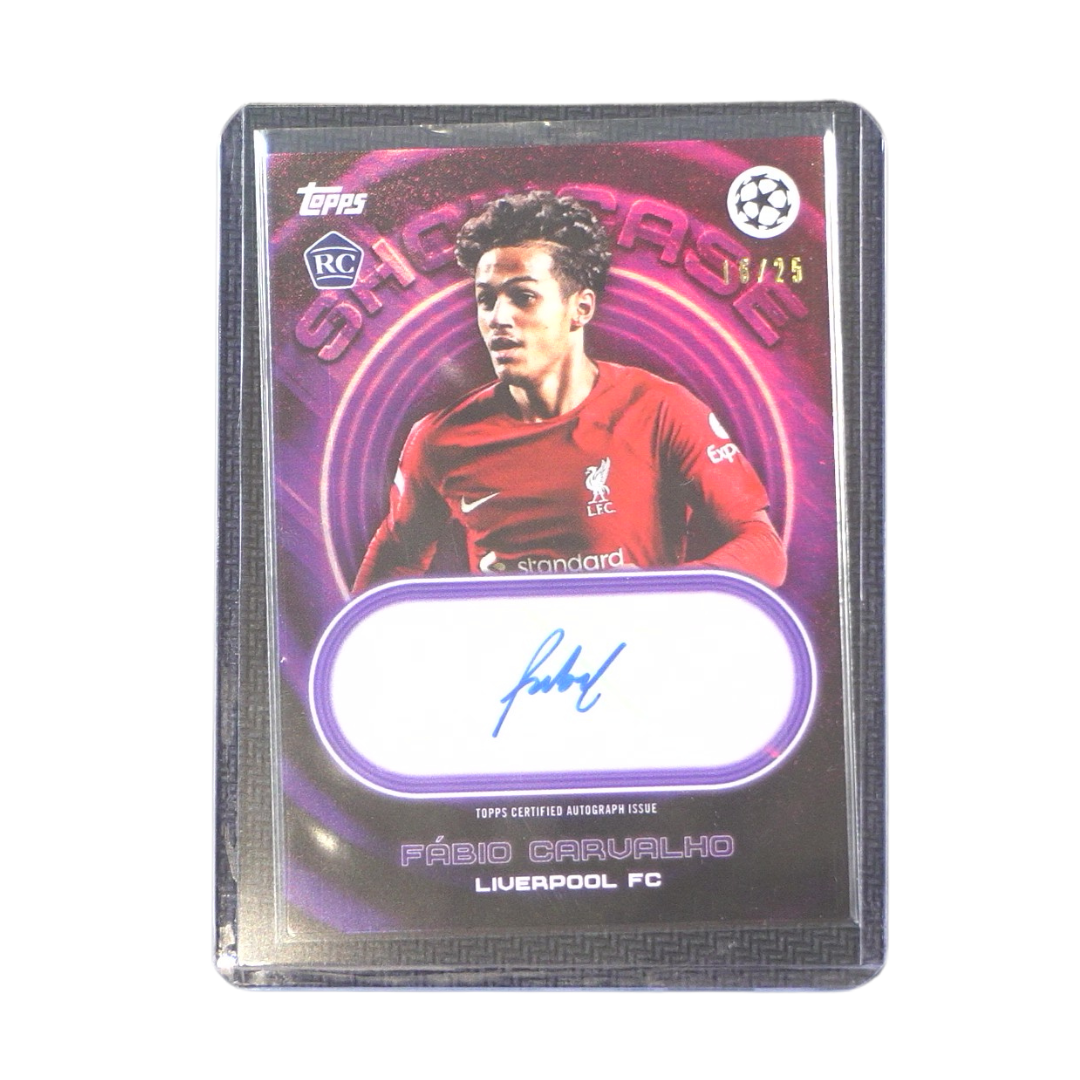 Fabio Carvalho Autograph 16/25 -Topps Showtime UEFA Club Competitions 2022-2023