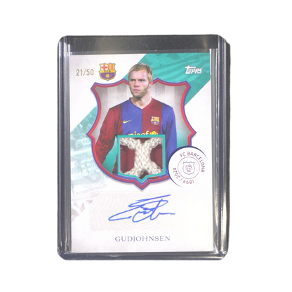 Gudjohnsen 21/50 Relic Autograph - Topps® FC Barcelona 125th Anniversary (Ungraded Card)