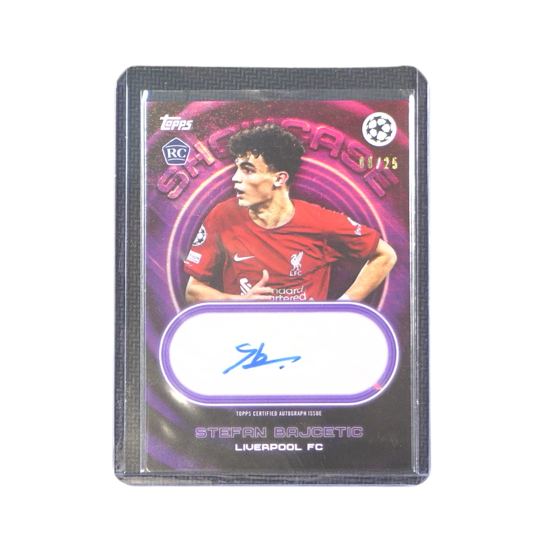 Stefan Bajcetic Autograph 08/25 -Topps Showtime UEFA Club Competitions 2022-2023
