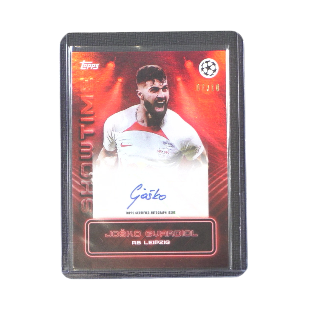 Josko Gvardiol Autograph 07/10 -Topps Showtime UEFA Club Competitions 2022-2023