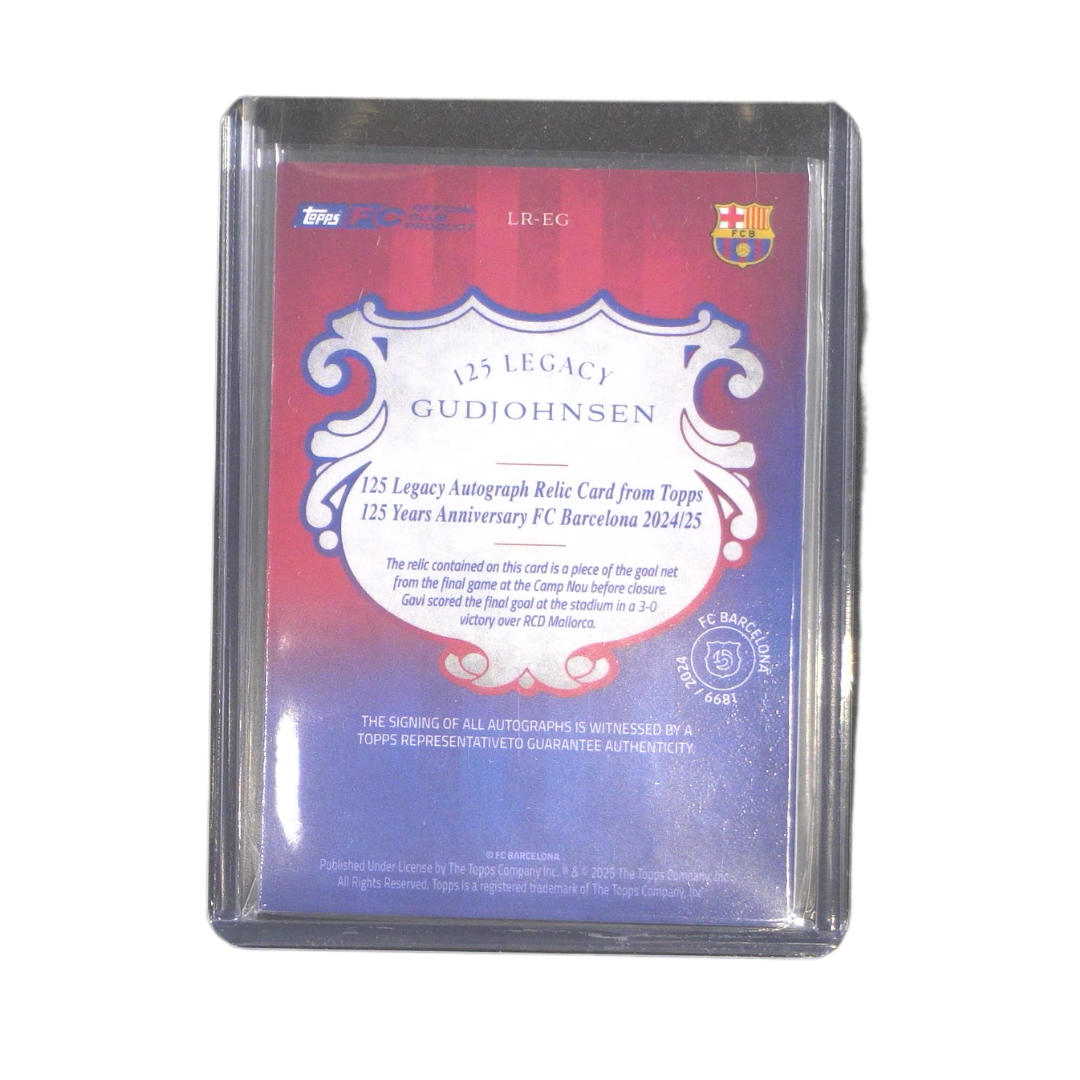 Gudjohnsen 21/50 Relic Autograph - Topps® FC Barcelona 125th Anniversary (Ungraded Card)