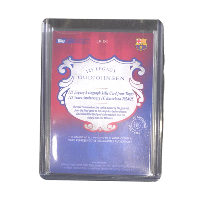 Gudjohnsen 21/50 Relic Autograph - Topps® FC Barcelona 125th Anniversary (Ungraded Card)