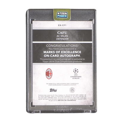 Cafu On Card Autograph 01/25 - Topps Merlin Chrome Hobby 23/24 ( Ungraded Card )