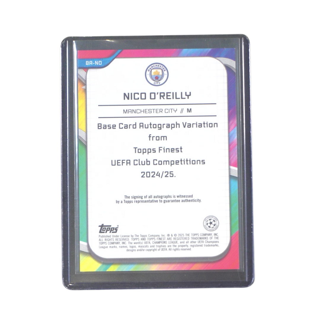 Nico O´Reilly 103/125 Autograph - 2024/25 Topps Finest UEFA Club Competitions (Ungraded Card)
