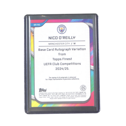 Nico O´Reilly 103/125 Autograph - 2024/25 Topps Finest UEFA Club Competitions (Ungraded Card)