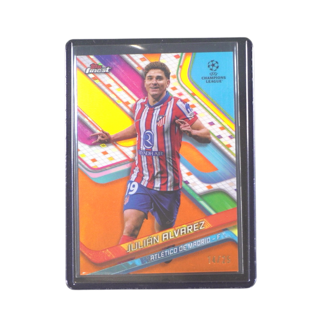 Julian Alvarez 14/25 Numberd Card - 2024/25 Topps Finest UEFA Club Competitions (Ungraded Card)