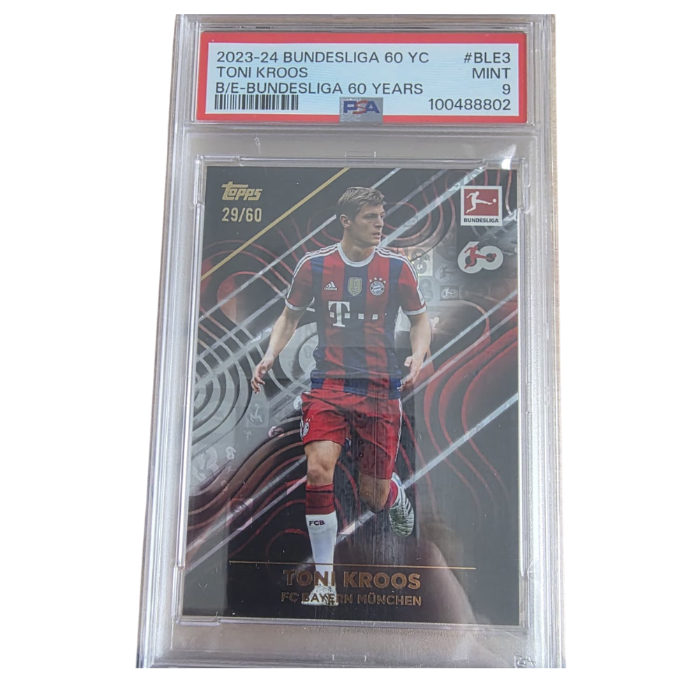 2023-24 Topps Bundesliga 60 Years Toni Kroos Bayern München /60 PSA 9