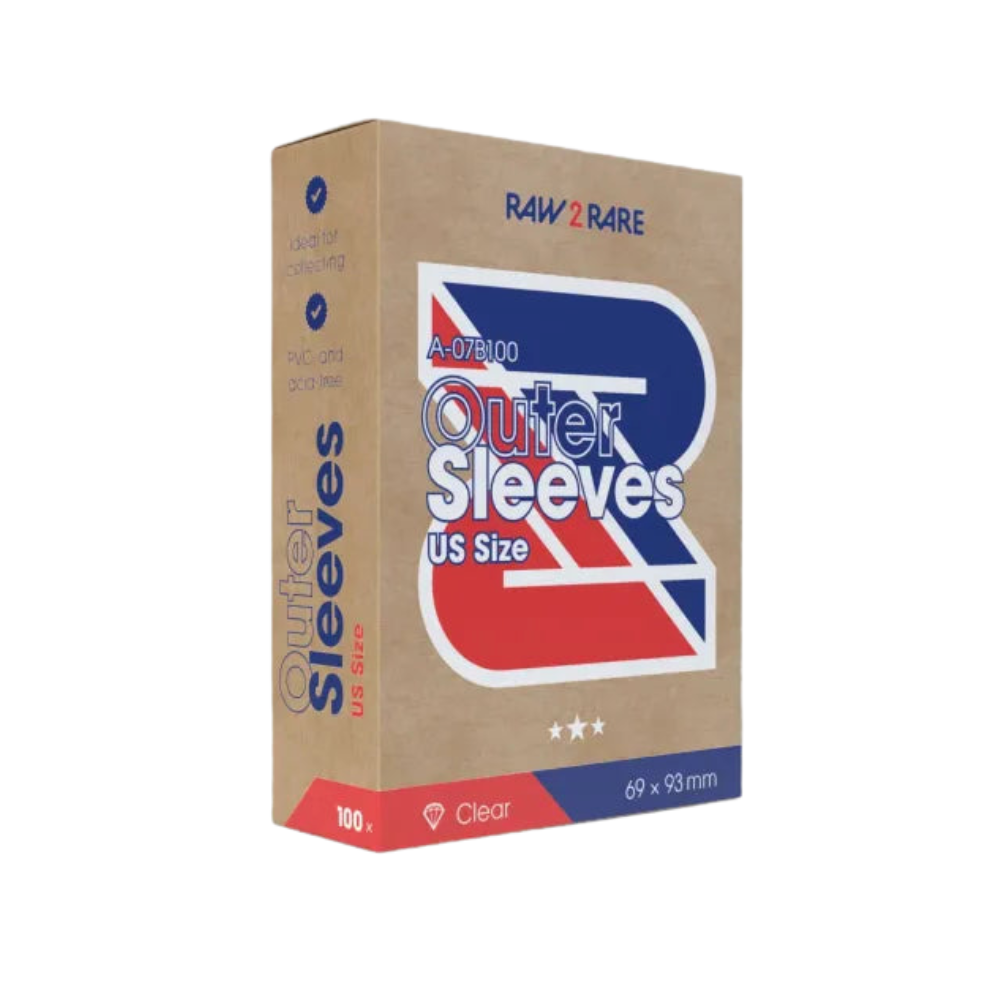 Raw2Rare Outer Sleeves US Size | 100 Stück Sports Cards Hüllen