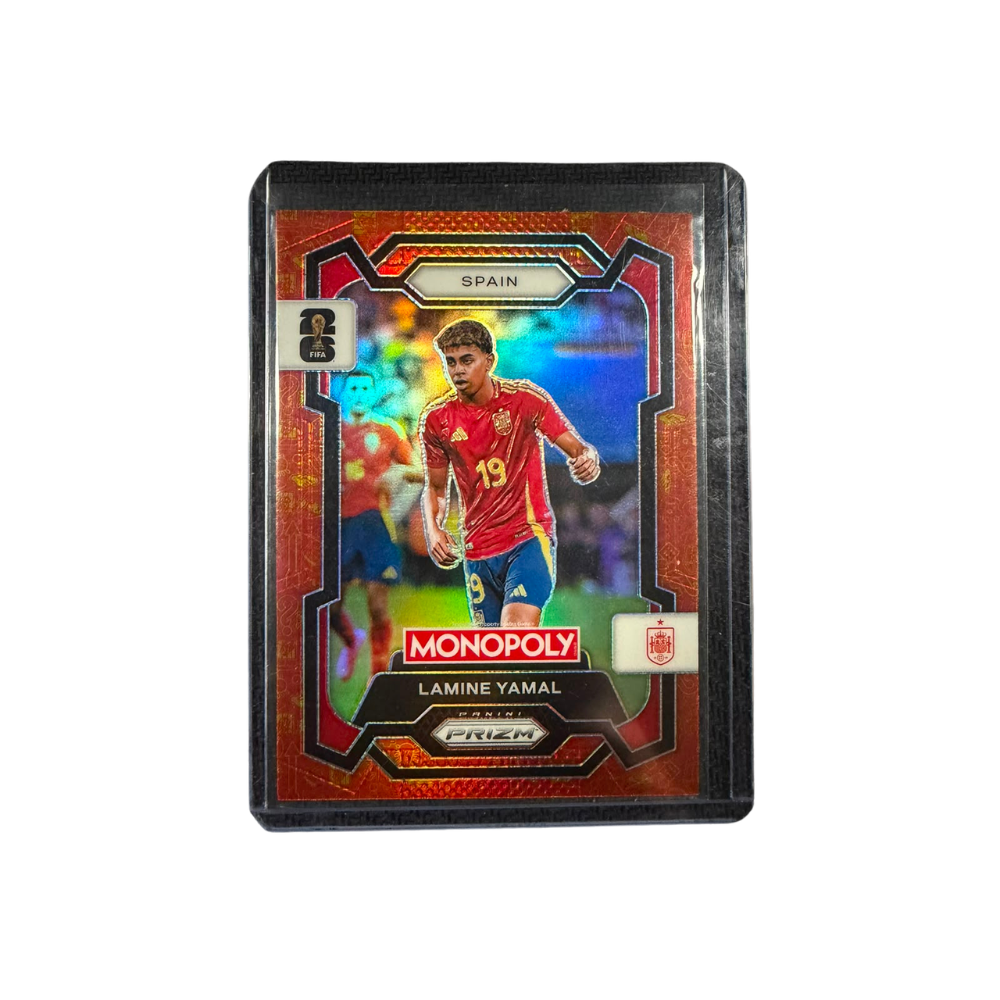 Lamine Yamal Panini Monopoly PRIZM Fifa World Cup 2026 Orange Gold