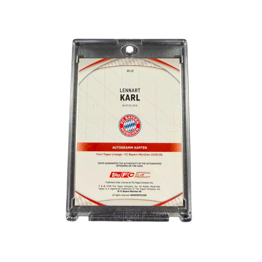 Lennart Karl Bayern München Bundesliga Lineage 2025-26 Auto Rookie /34