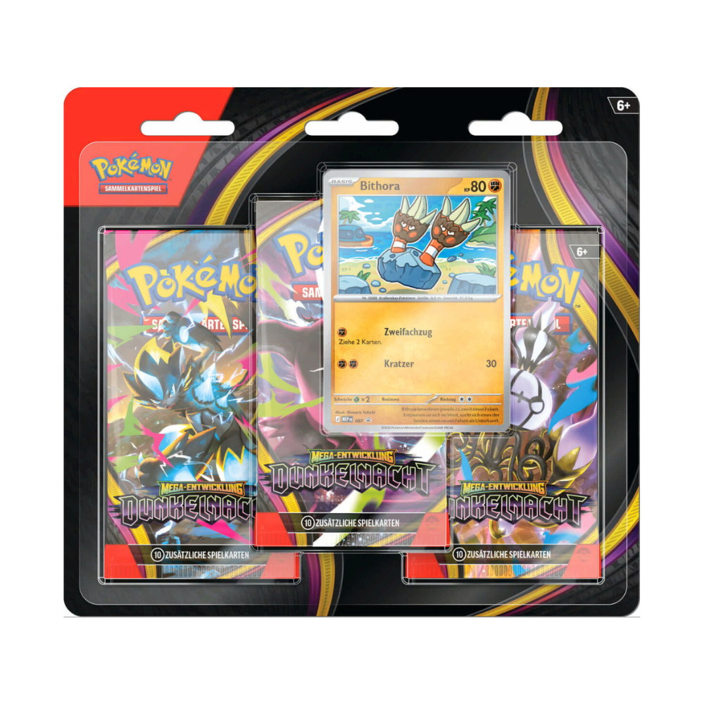 Pokémon Mega Entwicklung Dunkelnacht - 3-Pack Blister