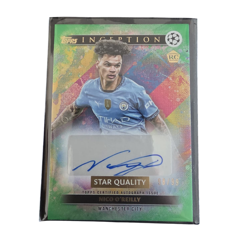 2024-25 Topps Inception UCC Nico O'Reilly Manchester City Rookie Auto /99