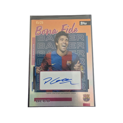 2025-26 Topps FC Barcelona Team Set Deco Auto /25
