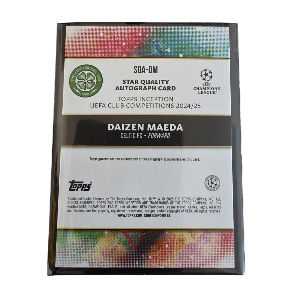 2024-25 Topps Inception UCC Daizen Maeda Celtic FC Auto /99