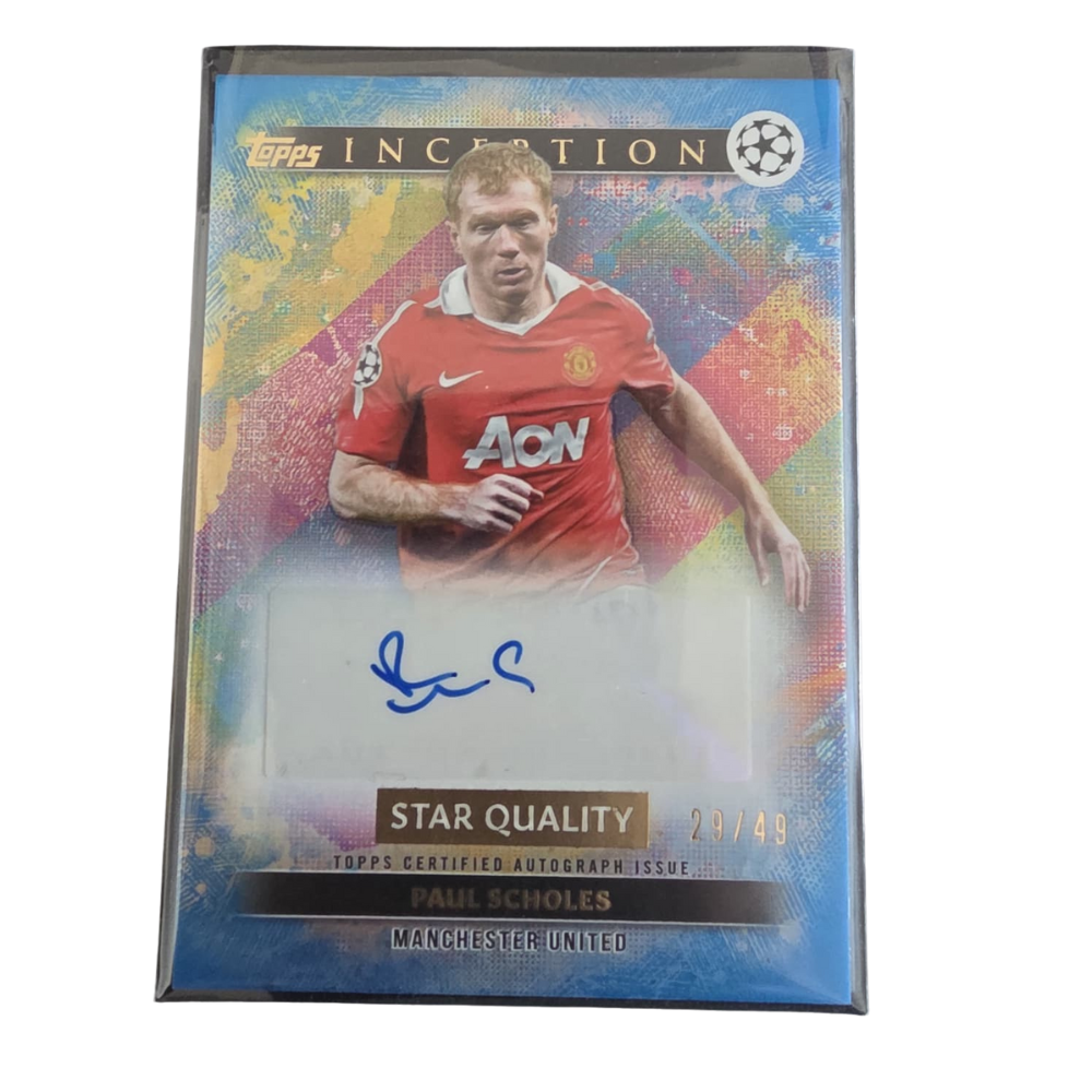 2024-25 Topps Inception UCC Paul Scholes Manchester United Auto /49